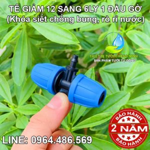 Tê nối ống 12mm chuyển ống 6mm Malee