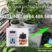 Bộ hẹn giờ tưới cây điều khiển van điện từ tự động(hẹn giờ + van điện từ)