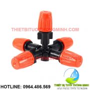 Béc phun sương 5 đầu cam họng 6mm điều chỉnh được (nhập khẩu úc loại tốt)