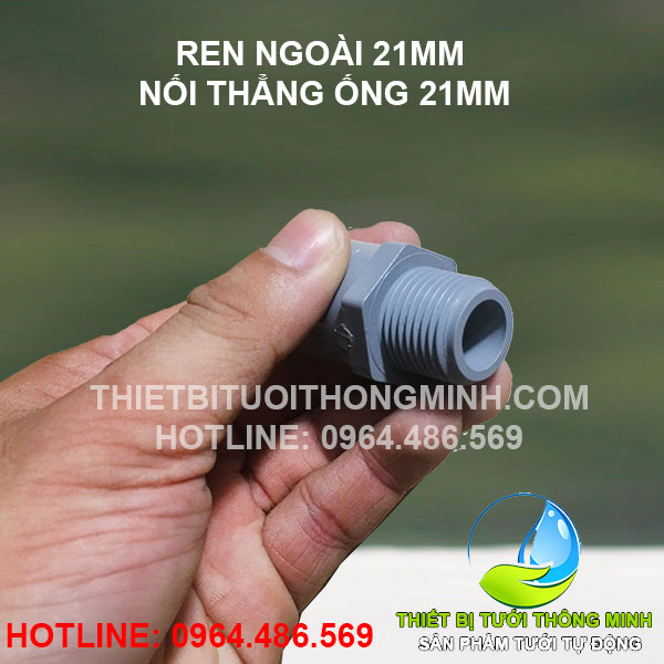 Ren ngoài 21mm nổi thẳng ống 21mm