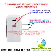 Ổ cắm hẹn giờ vuông DPE DP-20H (20 chương trình, 220VAC)