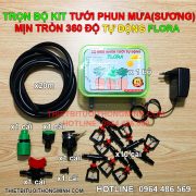 Bộ KIT tưới phun mưa(sương) hạt mịn 360 độ tự động FLORA