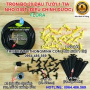 Bộ 20 đầu tưới nhỏ giọt 1 tia FLORA