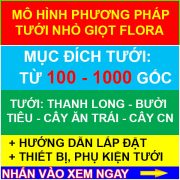 Hệ thống tưới nhỏ giọt cây ăn trái, cây công nghiệp FLORA (100 - 1000 gốc)