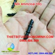 Nối 4mm gắn 2 đầu ống mềm 4mm (loại tốt)