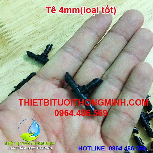 Tê 4mm chia nhanh (gắn 3 đầu ống mềm 4mm)