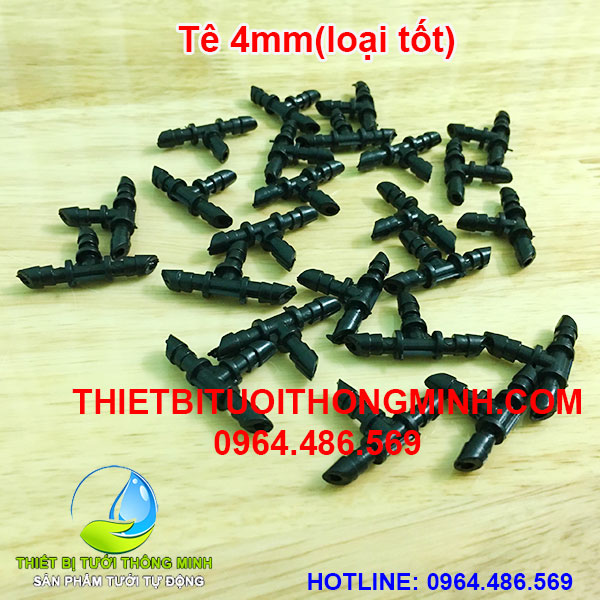 Tê 4mm chia nhanh (gắn 3 đầu ống mềm 4mm)