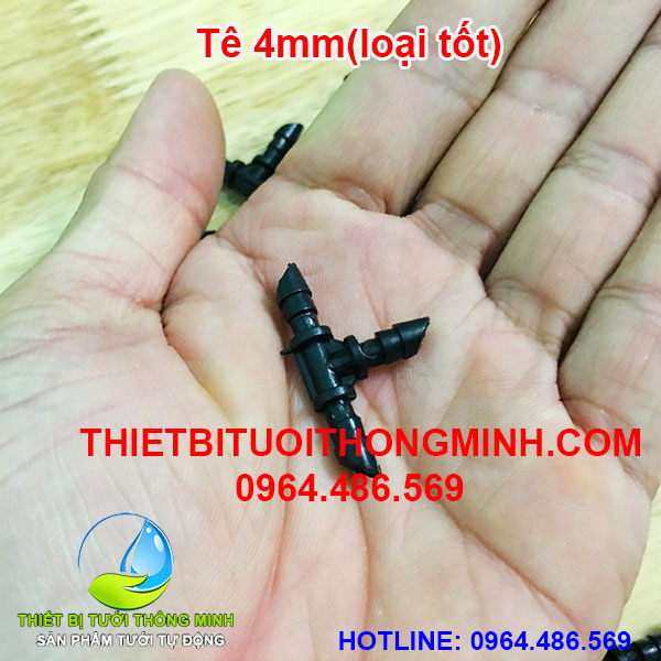 Tê 4mm chia nhanh (gắn 3 đầu ống mềm 4mm)