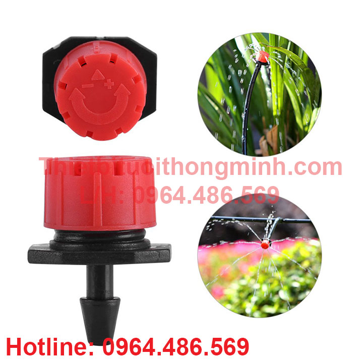 Bộ tưới tự động phun sương, tưới gốc 8 tia kết hợp Flora