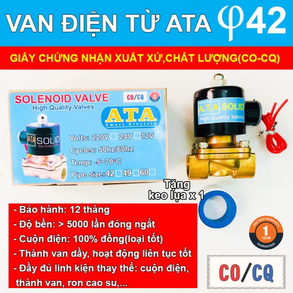 Van điện từ phi 42 DN 35 ATA