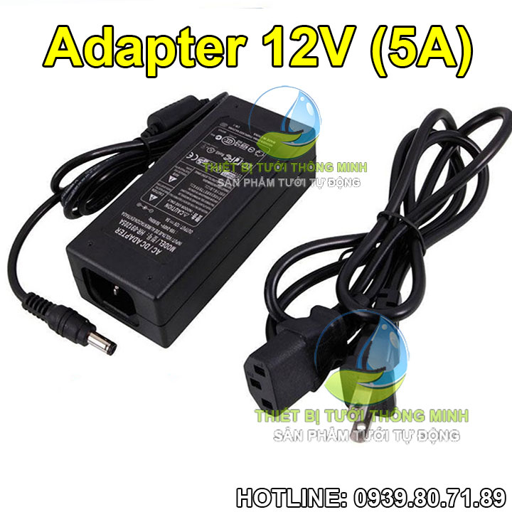 Adapter 12V 5A nguồn máy bơm 70W Florain