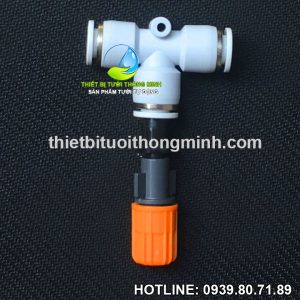 Đầu tưới phun sương 1 tia cam gắn ống 8mm cao cấp STNC