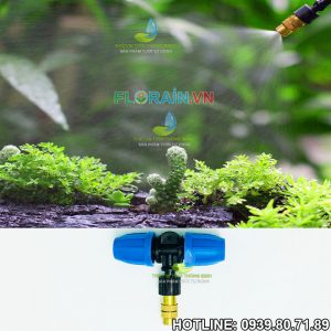 Đầu tưới sương đồng 1 hướng gắn ống 12mm Florain