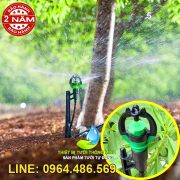 Đầu tưới phun mưa xoay 360 cắm gốc Florain bẻ cánh chỉnh xa gần bù áp