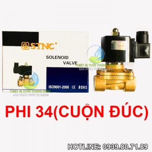 Van điện từ cao cấp phi 34 STNC cuộn đúc