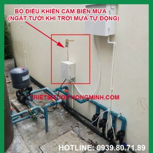 Bộ điều khiển cảm biến mưa ngắt tưới tự động khi trời mưa Malee tphcm