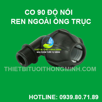 Co nối ren ngoài ống trục chính