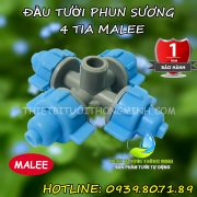 béc phun sương 4 tia cửa vòi đầu