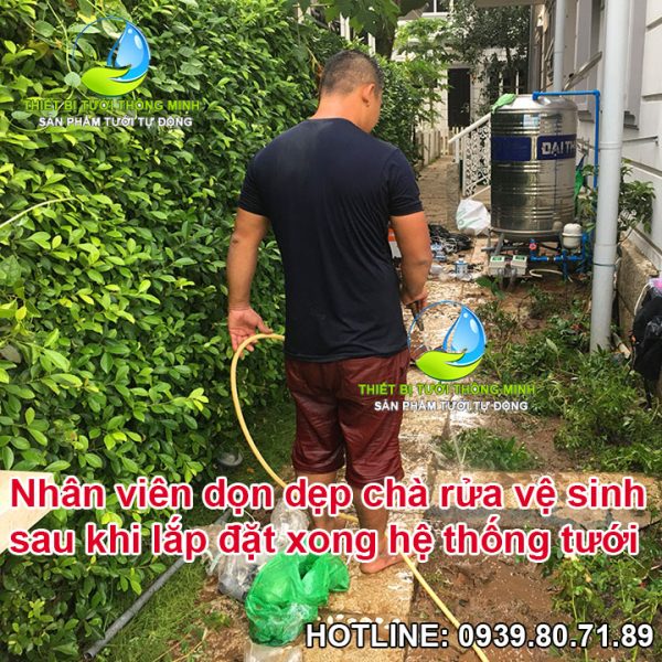 lắp đặt tưới tự động biệt thự sân vườn tphcm