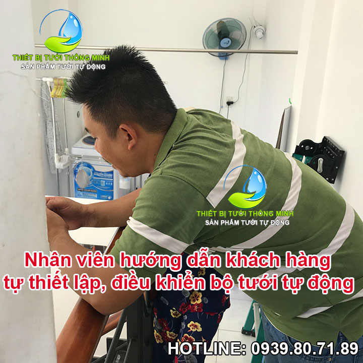 lắp đặt tưới tự động biệt thự sân vườn tphcm