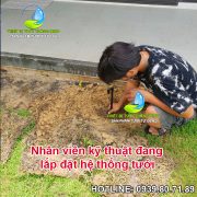 lắp đặt tưới tự động biệt thự sân vườn tphcm