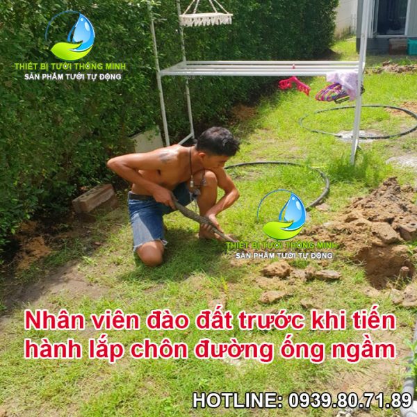 lắp đặt tưới tự động biệt thự sân vườn tphcm