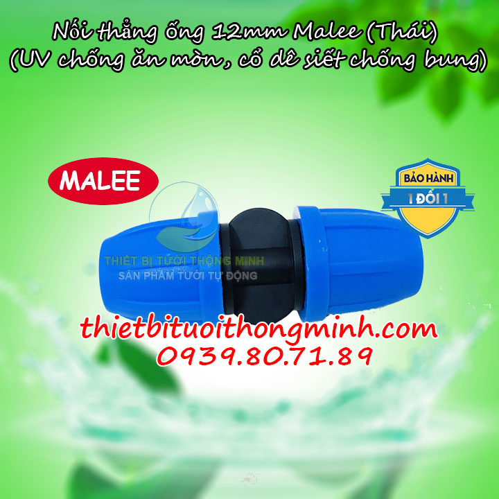 Nối thẳng ống 12mm Malee