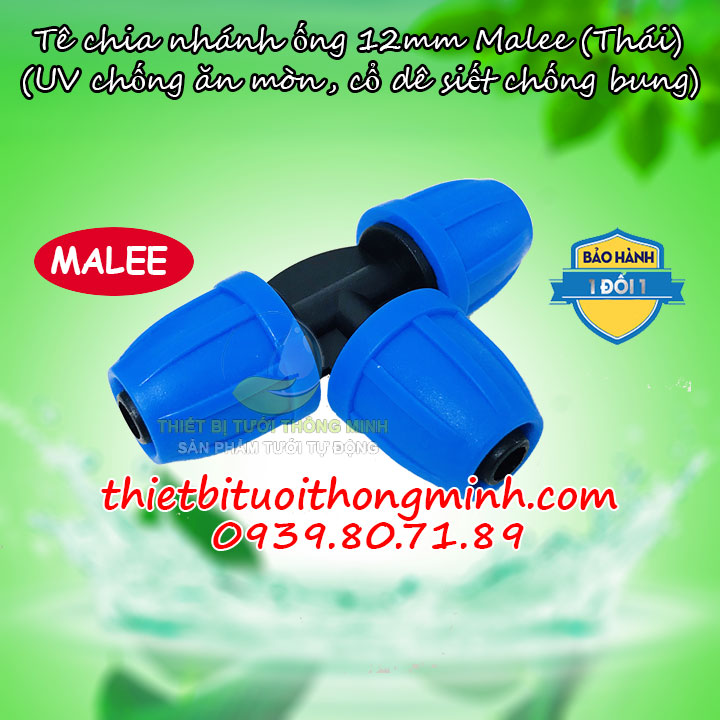 Tê nối ống 12mm Malee