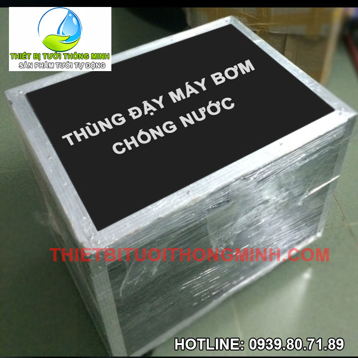 Thùng đậy máy bơm chống nước mưa lắp ngoài trời