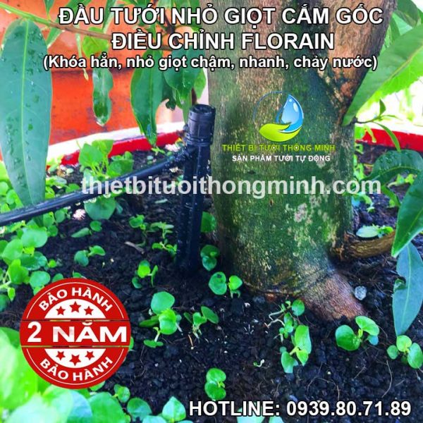 Đầu béc tưới nhỏ giọt cây cắm gốc Florain