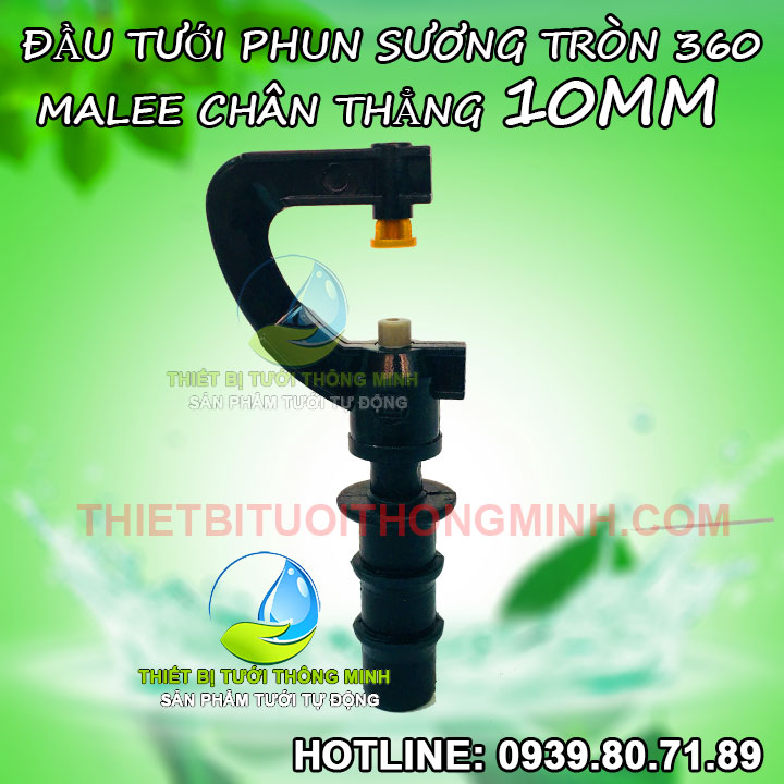 Đầu béc phun sương tưới lan phun thuốc sâu chân 10ly Malee