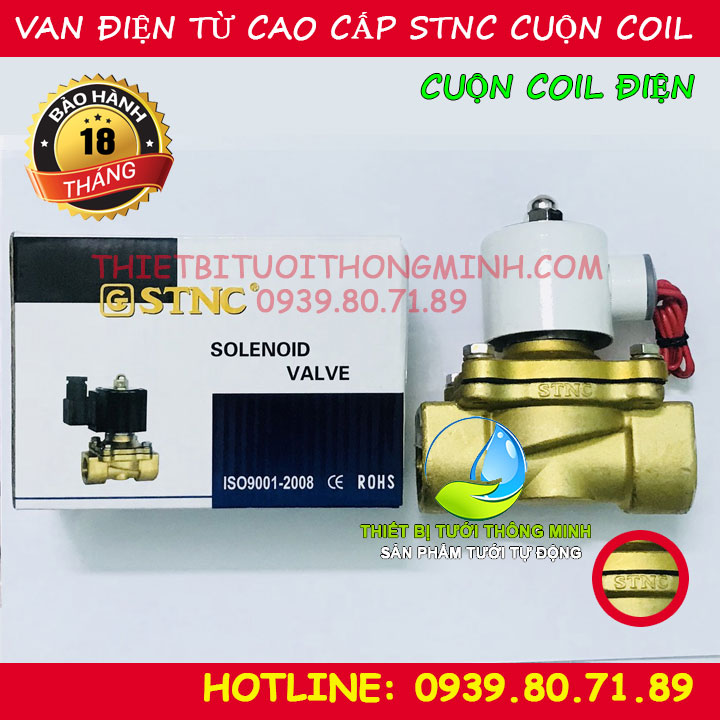 Van điện từ chính hãng cao cấp STNC cuộn coil điện 220V