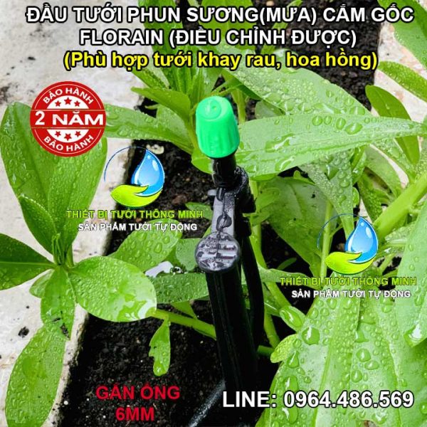 Đầu béc tưới phun sương cây cắm gốc FLorain