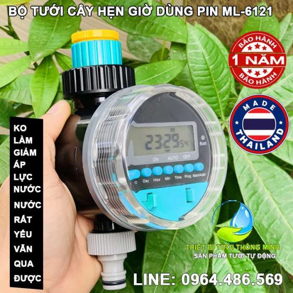 Bộ hẹn giờ tưới cây tự động bằng pin ML-6121