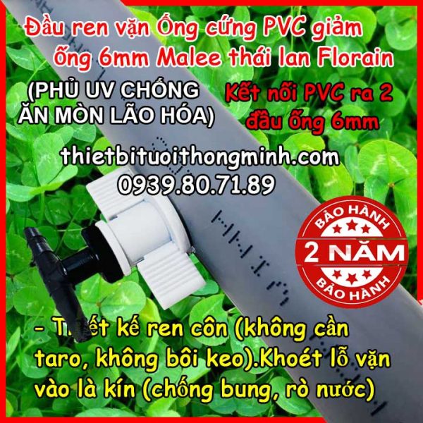 Ren vặn khởi thủy tê nối ống 6ly Malee thái lan